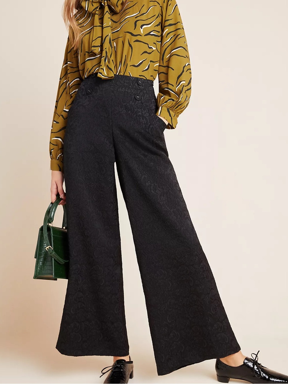 Anthropologie Eva Franco Sedine Jacquard Trousers